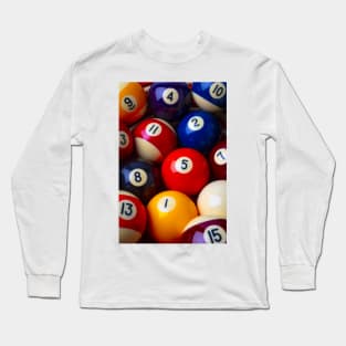 Billard Balls Close Up Long Sleeve T-Shirt